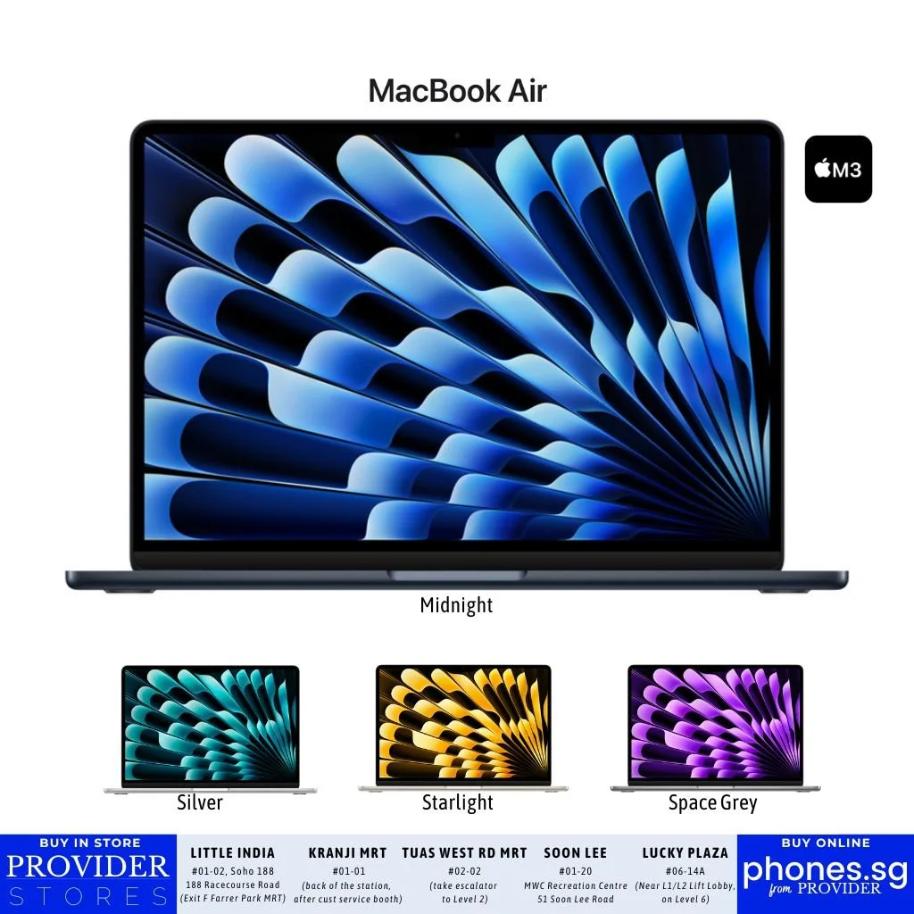 13-inch Macbook Air - Apple M3 Chip 8‑Core CPU, 10‑Core GPU, 8GB